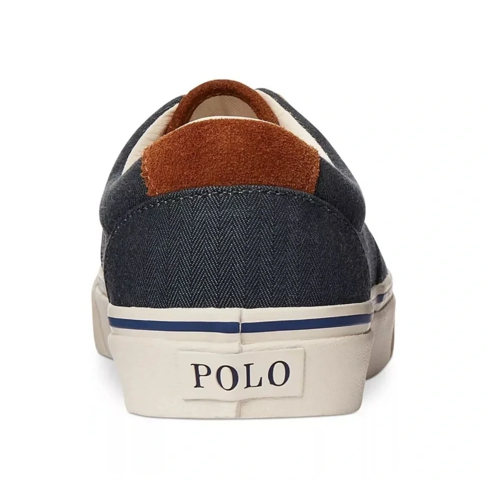 New Full Set Polo Ralph Lauren Faxon Low Men Canvas Blue